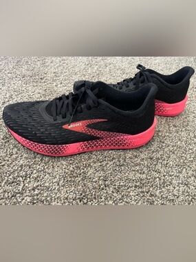 Brooks Women’s Black and Hot Pink Athletic Running Shoes
